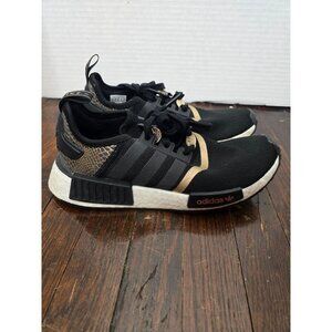 Adidas Originals Women's Black Rose Gold NMD R1 Sneakers size 7